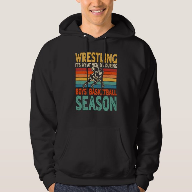 Sudadera Wrestling It's What Men Do  Wrestler (Anverso)