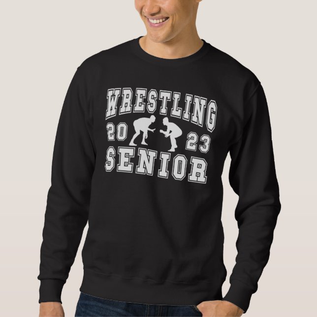 Sudadera Wrestling Senior Night Wrestling Senior 2023 Gradu (Anverso)