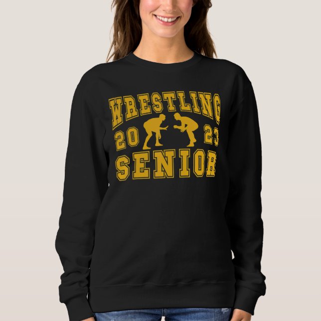 Sudadera Wrestling Senior Night Wrestling Senior 2023 Gradu (Anverso)