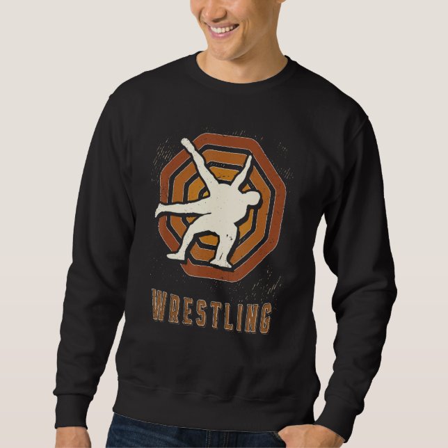 Sudadera Wrestling Vintage Retro Classic Sport Love (Anverso)