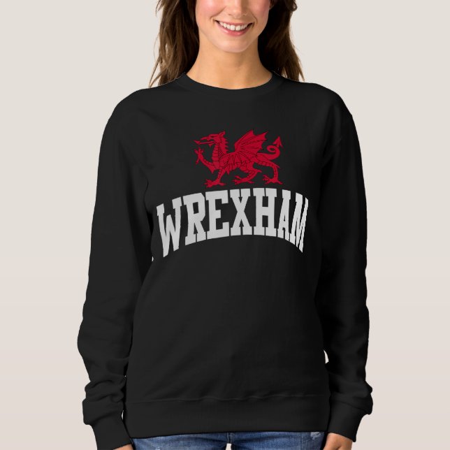 Sudadera Wrexham Wales Welsh Dragon Cymru (Anverso)