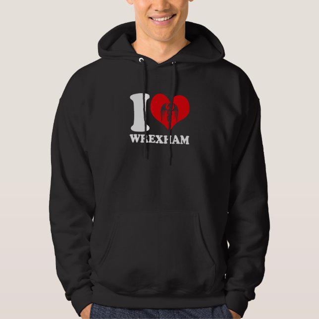 Sudadera Wrexham Wales Welsh I Love Wrexham Wrexham (Anverso)
