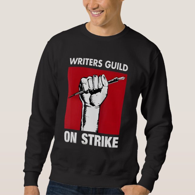Sudadera Writers Guild Of America On Strike Anti AI Chatbot (Anverso)