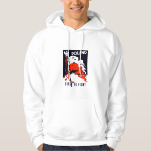 Sudadera WWII Polonia, primero luchar el poster