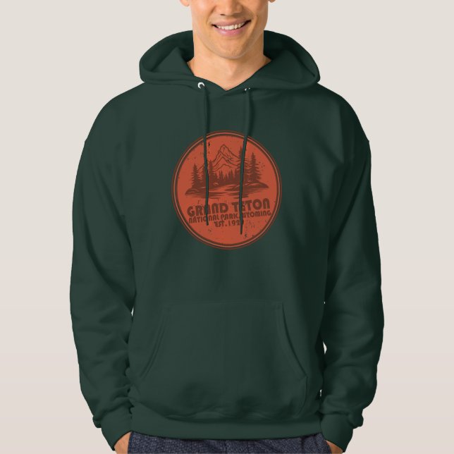 Sudadera Wyoming National Park Grand Teton  (Anverso)