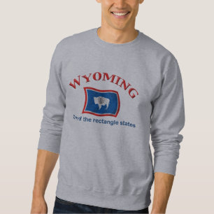 Sudadera Wyoming - un estado del rectángulo