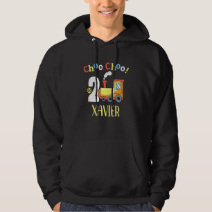 Sudadera Xavier Choo Choo Dos Tren Segundo Cumpleaños Turno