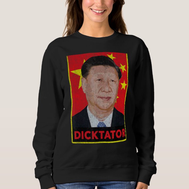 Sudadera Xi Jinping Dicktator propaganda comunista china (Anverso)