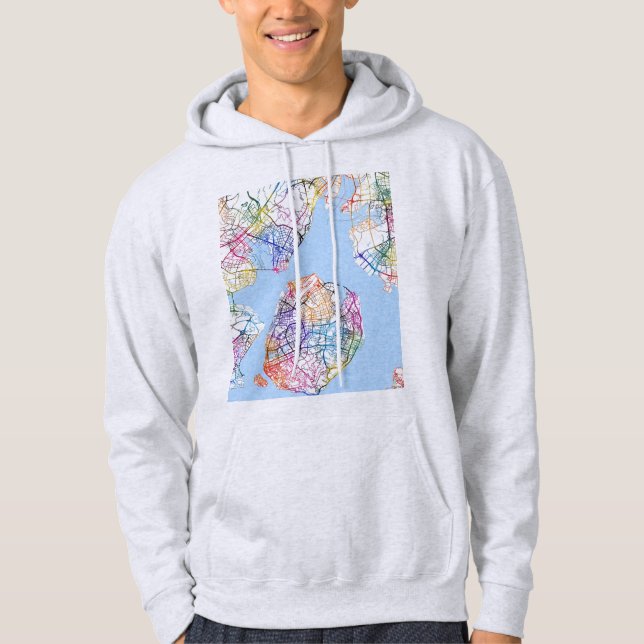 Sudadera Xiamen China City Map (Anverso)