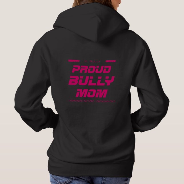 Sudadera Xl Bully Cat para mujeres Hoodie (Reverso)