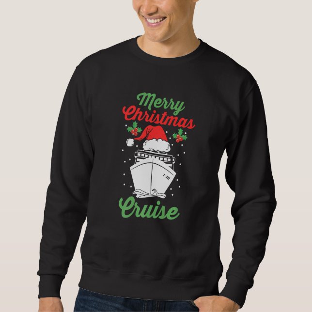 Sudadera Xmas Cruise Ship Sailing Vacation Family Christmas (Anverso)