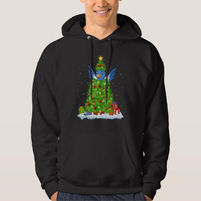 Sudadera Xmas Decorations Lights Santa Bluebird Christmas T (Anverso)