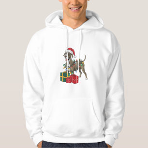 Sudadera Xmas Encendiendo Santa Hat Grandes Navidades de Pe
