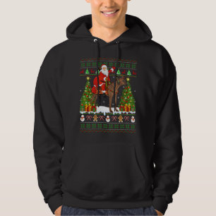 Sudadera Xmas Feo Santa Riendo Ridgeback Perro Rhodesiano C