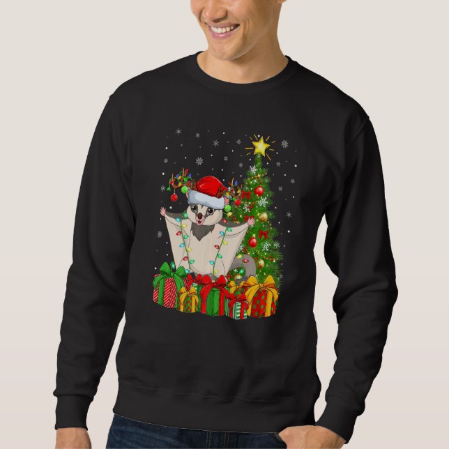 Sudadera Xmas Holiday Santa Sugar Glider Christmas Tree   (Anverso)