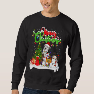 Sudadera Xmas Iluminación Coincidiendo con Santa Bearded Co