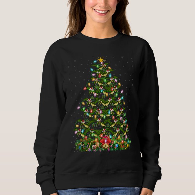 Sudadera Xmas Lights Santa Pterodactyl Dinosaur Bird Christ (Anverso)