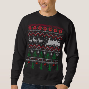 Sudadera Xmas Modelo de Locomotora Tren Navidades feos suét