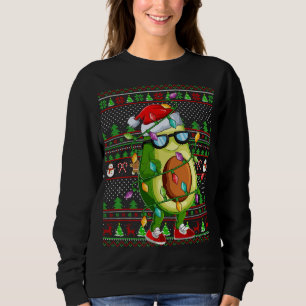 Sudadera Xmas Navidades de aguacate con iluminación de esti