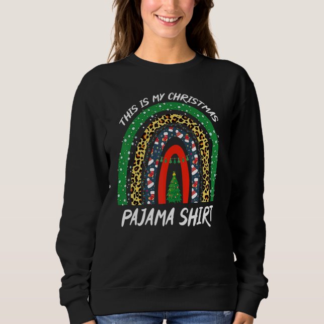 Sudadera Xmas Rainbow Matching Family Group My Christmas Pa (Anverso)