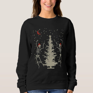 Sudadera Xmas Tree Christmas Lights Christmas Skeleton Danc