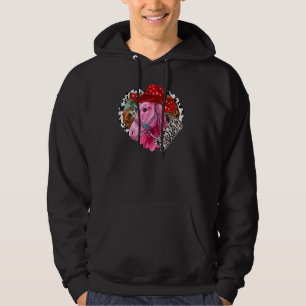 Sudadera Xoxo Pink Horse Heart Leopard Western Valent
