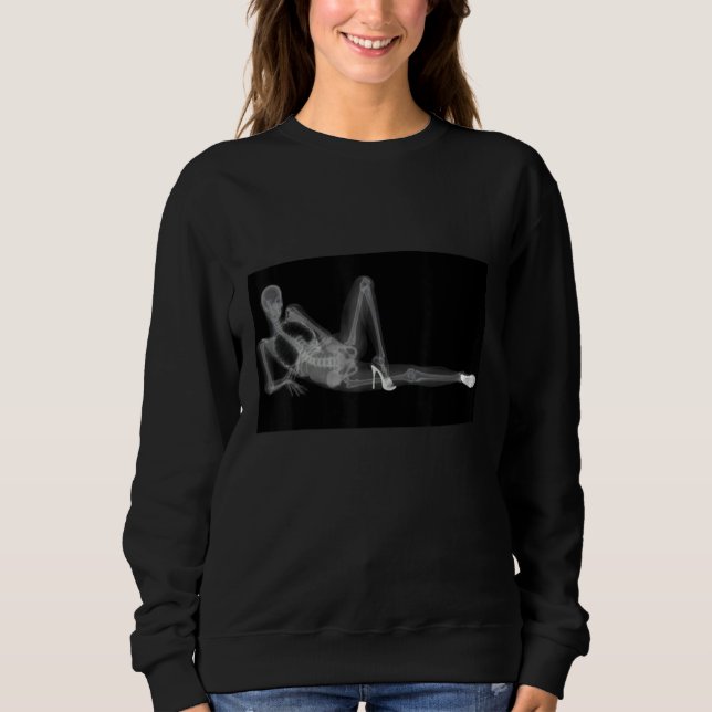 Sudadera Xray image of a woman high heels and underwear Xra (Anverso)