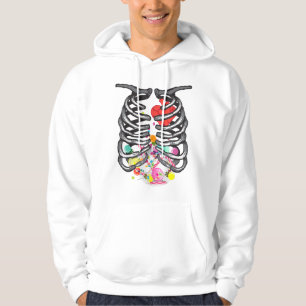Sudadera XRay Skeleton Candy Shirt Halloween Rib Cag