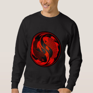 Sudadera Y Black Yin Yang Koi Fish