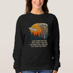 Sudadera Y Dijo Saltar Parejas De Golf De Disco Golfer Golf