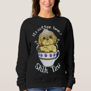Sudadera Y El Perro Y El Café Aman La Raza De Perro Shih Tz