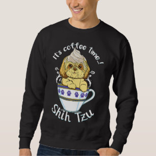 Sudadera Y El Perro Y El Café Aman La Raza De Perro Shih Tz