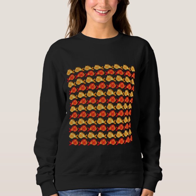 Sudadera Y Pescado Naranja (Anverso)