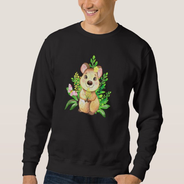 Sudadera Y un poco de canguro animal australiano Wombat (Anverso)