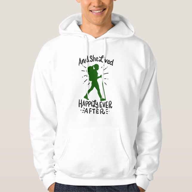 Sudadera Y Vivió Feliz Desde Que Caminó (Anverso)