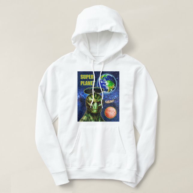 Sudadera YA ESTÁN AQUÍ - Colección de diseño REPTILIANO (Diseño del anverso)