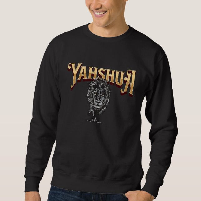Sudadera Yahshua Is King  Bible Scripture Quote Hebrew Isra (Anverso)