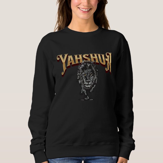 Sudadera Yahshua Is King  Bible Scripture Quote Hebrew Isra (Anverso)