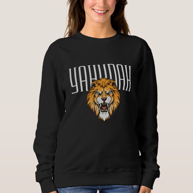 Sudadera Yahudah The Lion  Awakened By Yah Hebrew Israelite (Anverso)