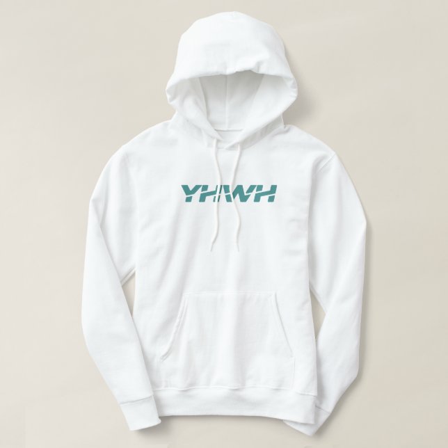 Sudadera Yahweh Dusty Verde azulado Hoodie (Diseño del anverso)