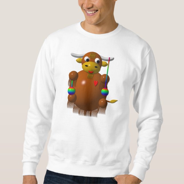 Sudadera Yak jugando con Yo-Yos (Anverso)