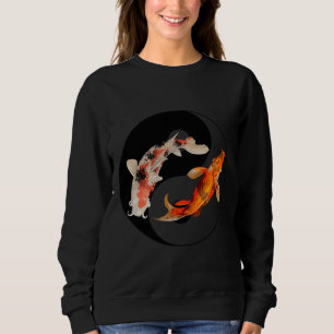 Sudadera Yang Carp Balance Taijitu Japonés Nishikigoi Koi