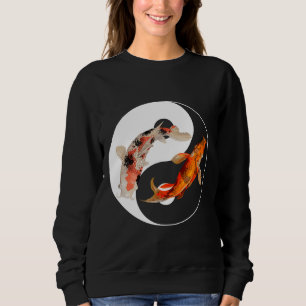 Sudadera Yang Carp Balance Taijitu Japonés Nishikigoi Koi