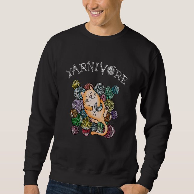 Sudadera yarnivore cat (Anverso)