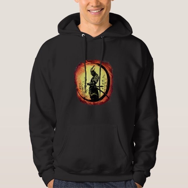 Sudadera Yasuke Black Japanese Samurai Bushido Warrior Japo (Anverso)