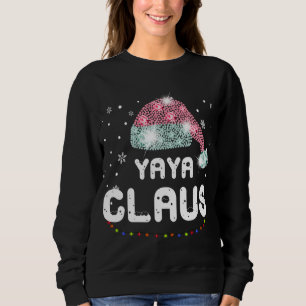 Sudadera Yaya Claus Navidades Gorra Diamond Pajama Family M
