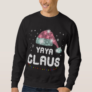 Sudadera Yaya Claus Navidades Gorra Diamond Pajama Family M