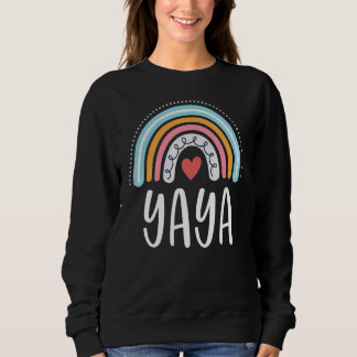 Sudadera Yaya Para El Gráfico Arcoiris De La Familia Abuela