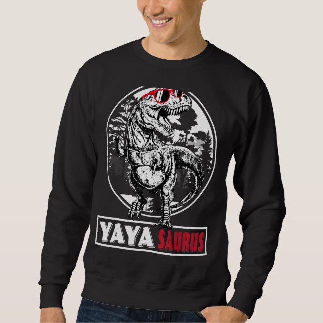 Sudadera Yayasaurus Dinosaur Yaya Saurus Abuela (Anverso)