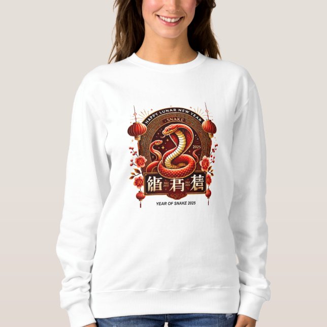 Sudadera Year 2025 Wood Snake. Chinese horoscope  (Anverso)